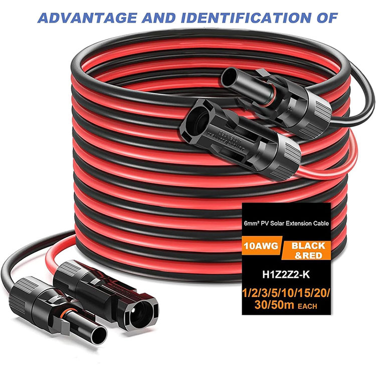 50 Feet 10AWG Extension Cord for Ground Mounted PV System